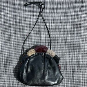 Supreme Leather Vintage  (1980’s) Shoulder Bag Black Excellent Condition